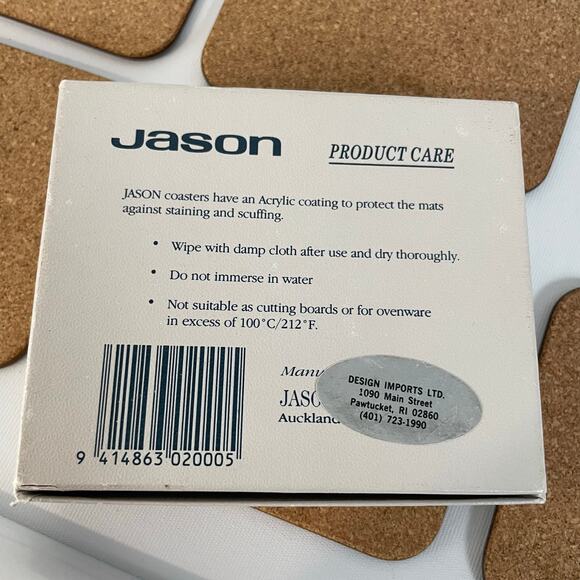 New Set of 6 Jason Coasters in Box New Zealand Flowers Iristime Design Vintage - Picture 4 of 7
